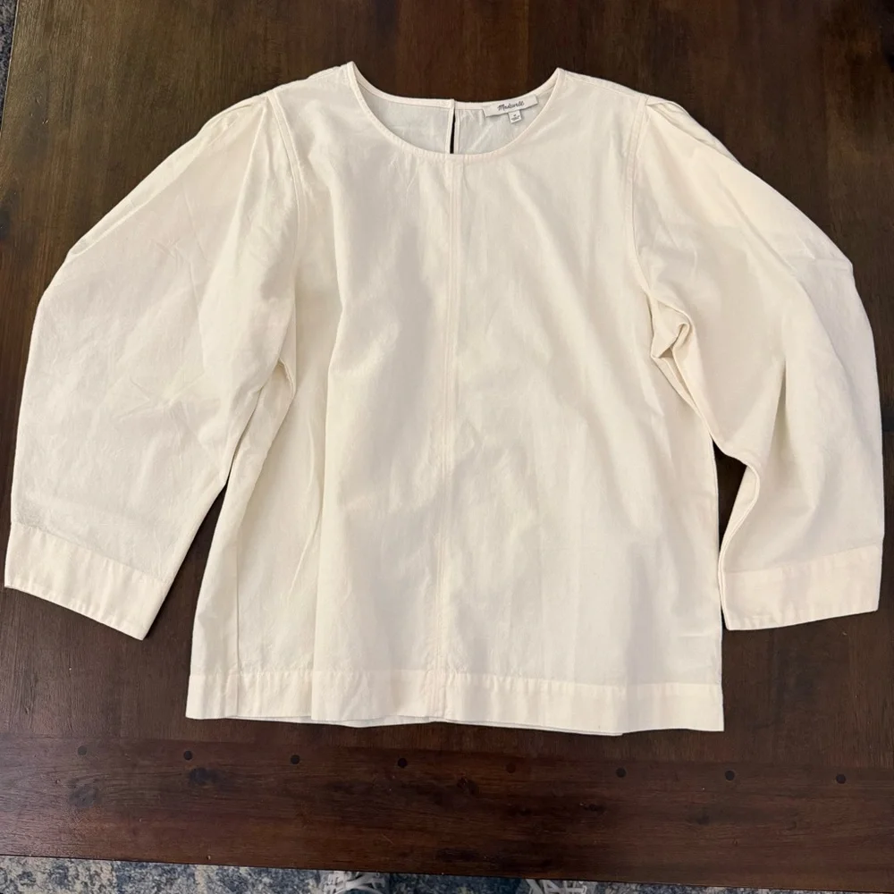 Madewell‎ Crepe Puff Sleeve Blouse
